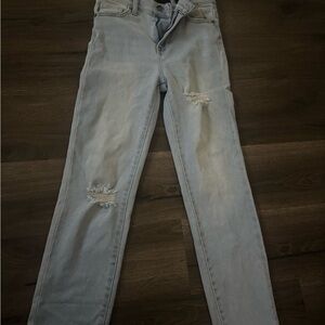 Kendall & Kylie Light Blue Distressed Skinny Jeans